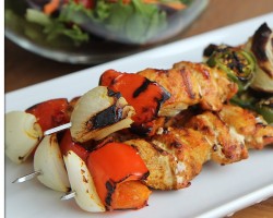 Chicken Skewers |  Grilled Chicken Kebab Recipe