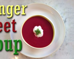 Easy Vegan Recipe: Ginger Beet Soup