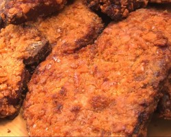Fried Smoked BBQ Pork Chops