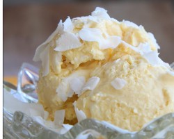 Mango Coconut Sorbet |  Hilah Cooking