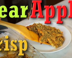 Pear Apple Crisp: Gluten Free Vegan Dessert Recipe
