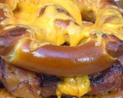 Pretzel Bacon Cheeseburger by the BBQ Pit Boys