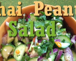 Quick Easy Vegan Recipe: Thai Cucumber Peanut Salad