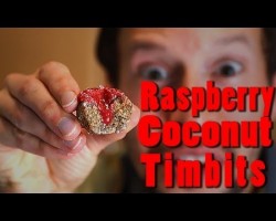 Raspberry Coconut Timbits: Raw Vegan Superfood Recipe