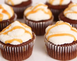 Salted Caramel Chocolate Cupcakes Recipe – Laura Vitale – Laura in the Kitchen Episode 640