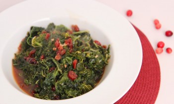 Sauteed Kale with Cranberries & Balsamic Recipe – Laura Vitale – Laura in the Kitchen Episode 491
