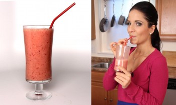 Strawberry Banana Smoothie Recipe – Laura Vitale – Laura in the Kitchen Episode 286