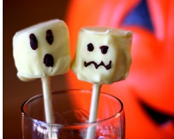 White Chocolate Marshmallows  |  Marshmallow Ghosts  |  Halloween Recipe #3