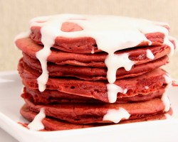 Red Velvet Pancakes Recipe – Laura Vitale – Laura in the Kitchen Episode 876
