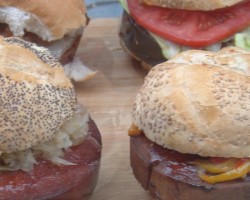 No Boloney Bologna Burgers by the BBQ Pit Boys