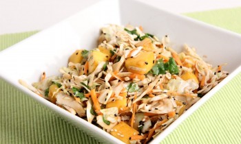 Asian Inspired Mango Slaw Recipe – Laura Vitale – Laura in the Kitchen Episode