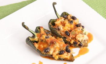 Chicken Enchelada Stuffed Peppers Recipe – Laura Vitale – Laura in the Kitchen Episode