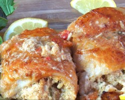 Shrimp & Crab Stuffed Fish with Lobster Gravy -Part One