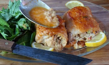 Shrimp & Crab Stuffed Fish with Lobster Gravy -Part Two