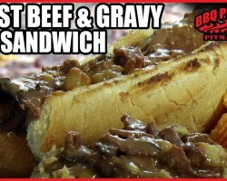Roast Beef and Gravy Sub Sandwich