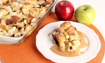 Apple Bread Pudding with Vanilla Butter Sauce – Laura Vitale – Laura in the Kitchen Episode