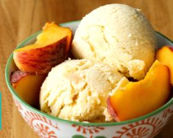 How to Make Peach Ice Cream | Homemade Peach Ice Cream | Hilah Cooking