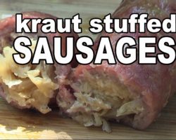 Kraut Stuffed Sausages recipe