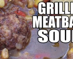 Grilled Meatball Soup recipe