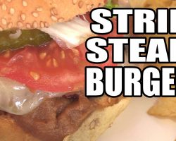 Superbowl Strip Steak Burgers by the BBQ Pit Boys