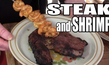 Reverse Sear Steak and Shrimp