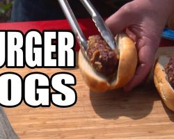 Crispy Stuffed Burger Dogs