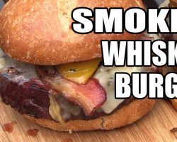 Smoked Whiskey Cheeseburgers