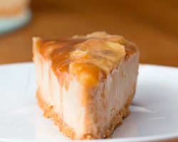 Caramelized Banana Peanut Butter Cheesecake