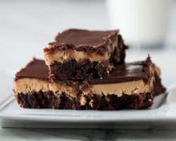 Chocolate Peanut Brownies (Buckeye Brownies)