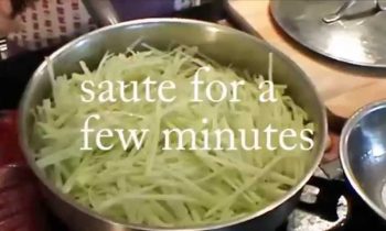 Cooked radish side dish Munamul 무나물