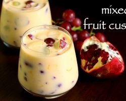 custard recipe | fruit custard recipe | fruit salad with custard recipe