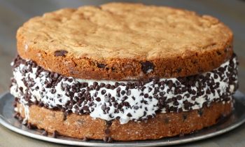 Giant Cookie Ice Cream Sandwich