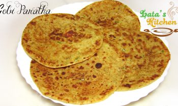 Gobi Paratha Recipe (Cauliflower stuffed Indian Flatbread) — Vegetarian Recipe Video in Hindi