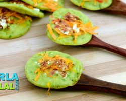 Green Peas Pancakes, Recipe in Hindi (हरा मटर पेनकेक्स) by Tarla Dalal