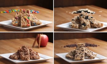 Homemade Chewy Granola Bars 4 Ways