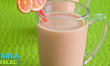 Orange and Strawberry Smoothie, Recipe in Hindi by Tarla Dalal