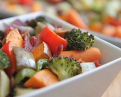 Oven Roasted Vegetables With Bacon ( Easy & Delicious Side Dish)