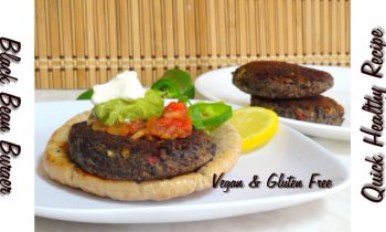 Quick Healthy Black Bean Burger Video Recipe by Bhavna – Vegan & Gluten Free