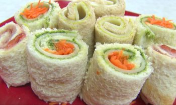 Sandwich Rollups Recipe – Bread Sushi Recipe – Kid’s Video Recipes – Perfect Summer Recipe