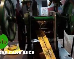 Sugar Cane Juice Indian Street Food