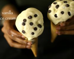 vanilla ice cream recipe | homemade ice cream recipe