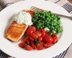 Crispy Salmon with Zucchini Yogurt Sauce | Episode 1164