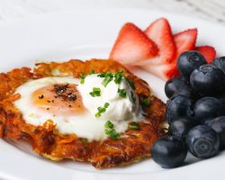 Egg-In-A-Hole Sweet Potato Nest
