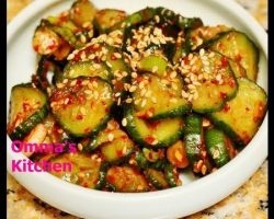 Spicy Korean Cucumber Side Dish (오이무침) OiMuChim by Omma’s Kitchen