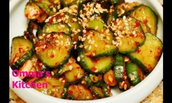 Spicy Korean Cucumber Side Dish (오이무침) OiMuChim by Omma’s Kitchen