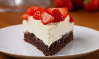 Strawberry Brownie Cheesecake