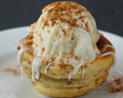 Cinnamon Roll Ice Cream Bowl