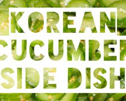 Korean Cucumber Side Dish