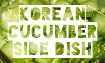 Korean Cucumber Side Dish
