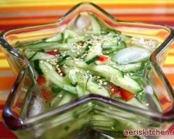 【Korean Food】 Cold Cucumber Side-dish (오이 냉국)